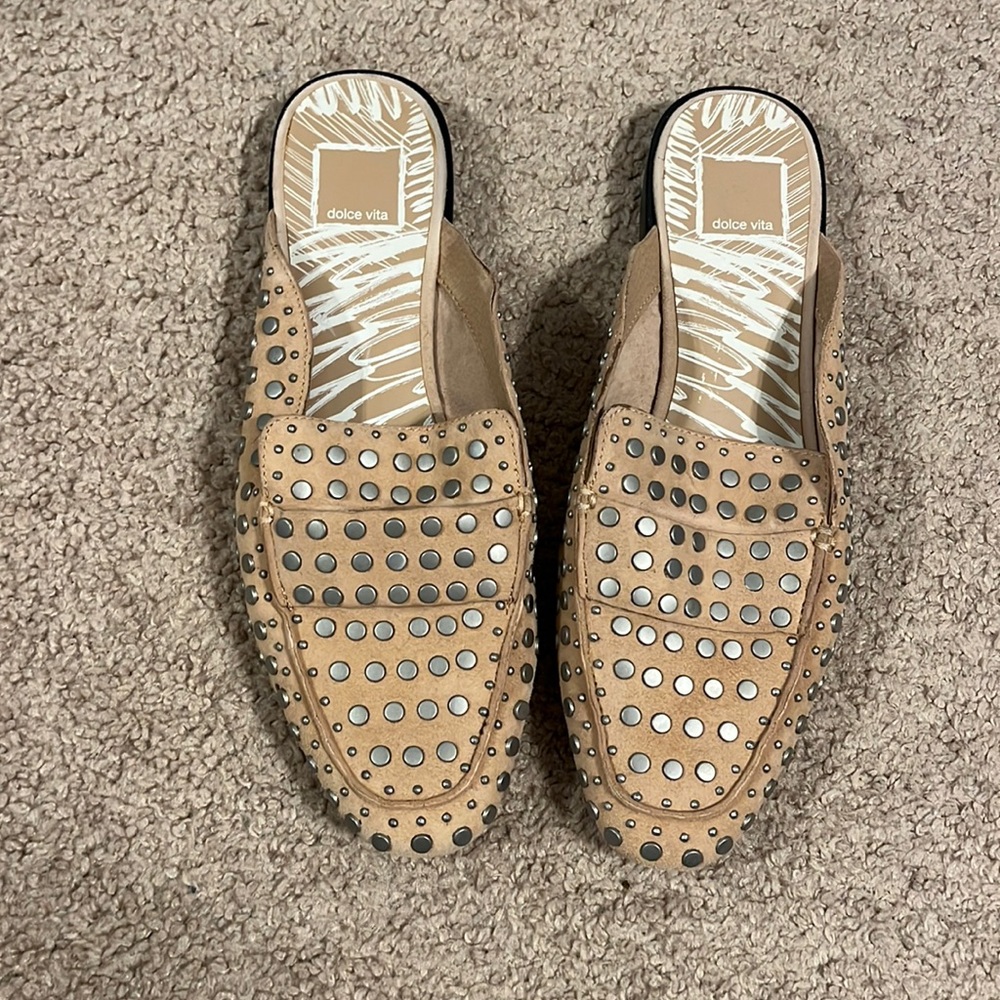 Dolce vita studded mules
